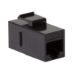 FDL CAT.6 KEYSTONE PASS THROUGH COUPLER MODULE - BLACK