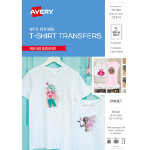 AVERY 70580 IJ76 INSPIRED T-SHIRT TRANSFER A4 WHITE PACK 5