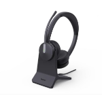 Yealink BH70 Bluetooth Wireless Dual Headset with Stand Teams USB-C/A, 3 mic noise cancellation Talk time up to 35h BT51 C Dongle with Type A Adapter