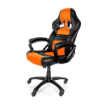 Arozzi Black & Orange Monza Adjustable Ergonomic Motorsports Inspired Desk Chair