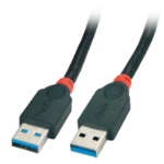 Lindy 41821 USB-kabel USB 3.2 Gen 1 (3.1 Gen 1) 1 m USB A 5 Gbit/s Zwart