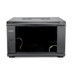 Rocstor Y10E001-B1 rack cabinet 6U Wall mounted rack Black