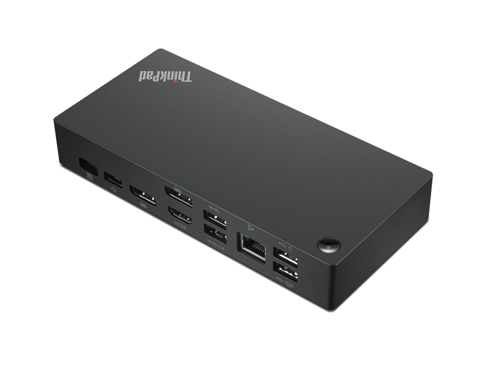 Lenovo 40AY0090UK notebook dock/port replicator Wired USB 3.2 Gen 1 (3.1 Gen 1) Type-C Black