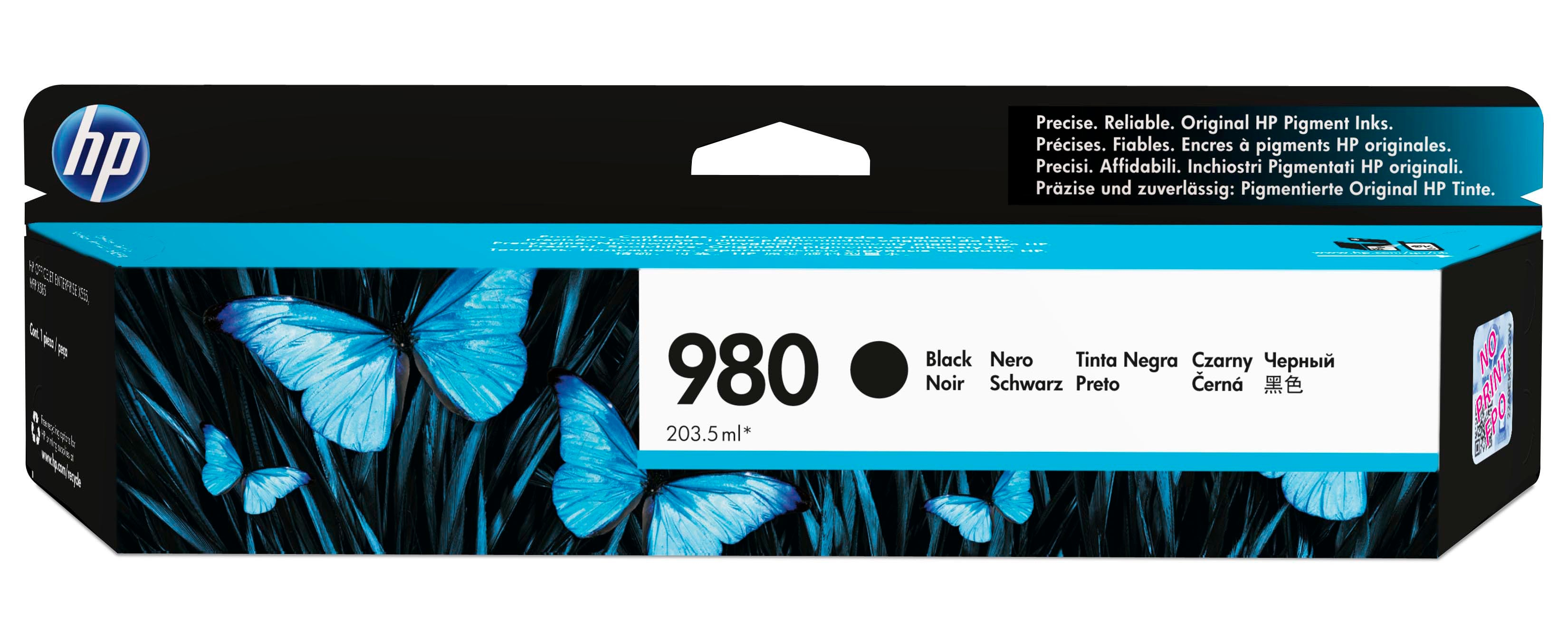 Image of HP D8J10A/980 Ink cartridge black, 10K pages ISO/IEC 24711 203.5ml...