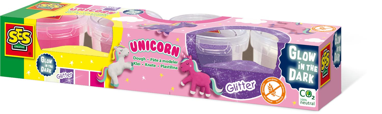 SES Creative Dough unicorn 4x90gr