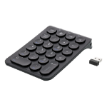 Deltaco TB-125 numeric keypad Notebook/PC RF Wireless Black