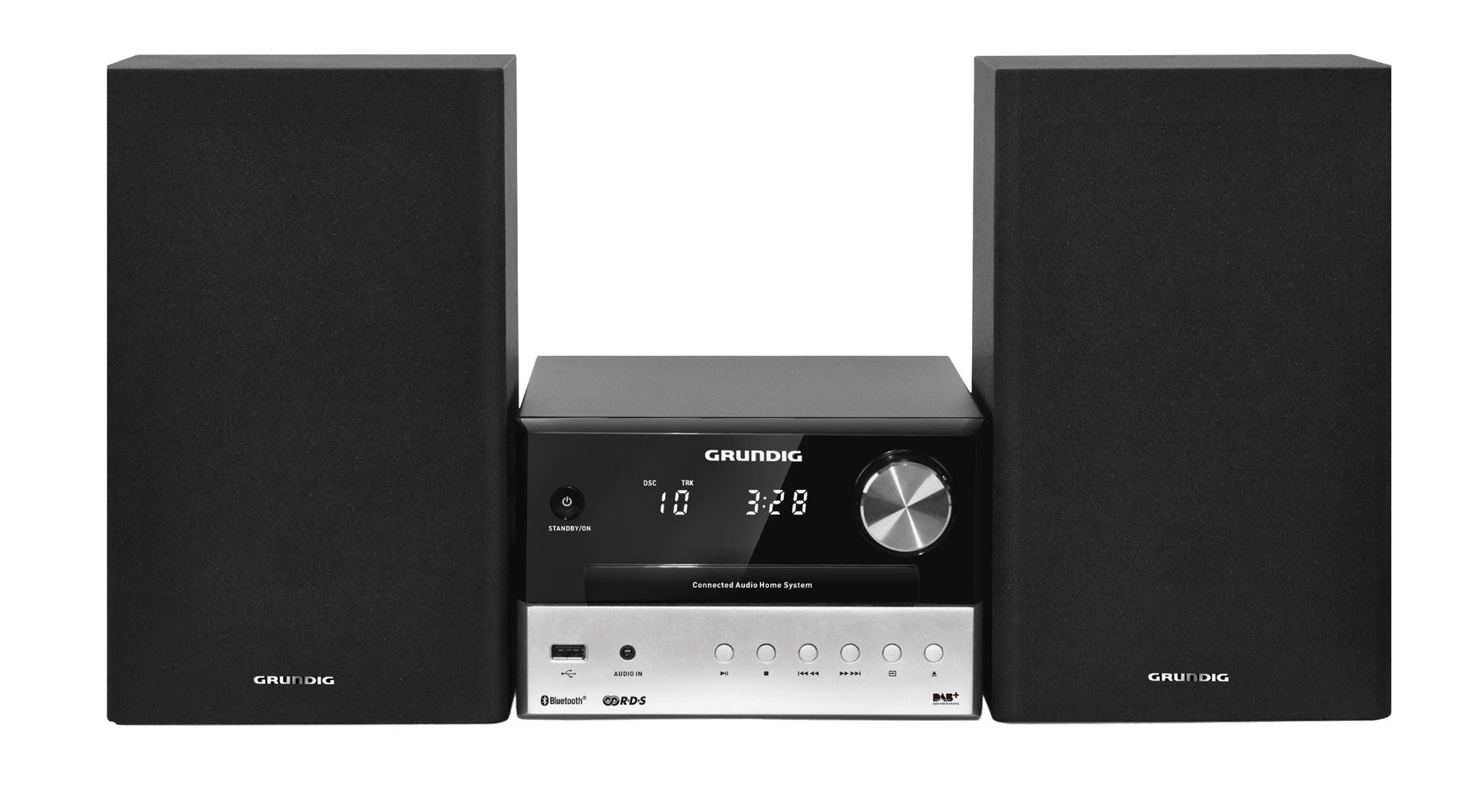 Grundig CMS 3000 BT DAB+ Home audio micro system 30 W Black, Silver