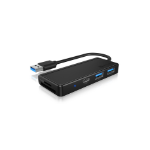 ICY BOX IB-HUB1423CR-U3 USB 3.2 Gen 1 (3.1 Gen 1) Type-A 5000 Mbit/s Black