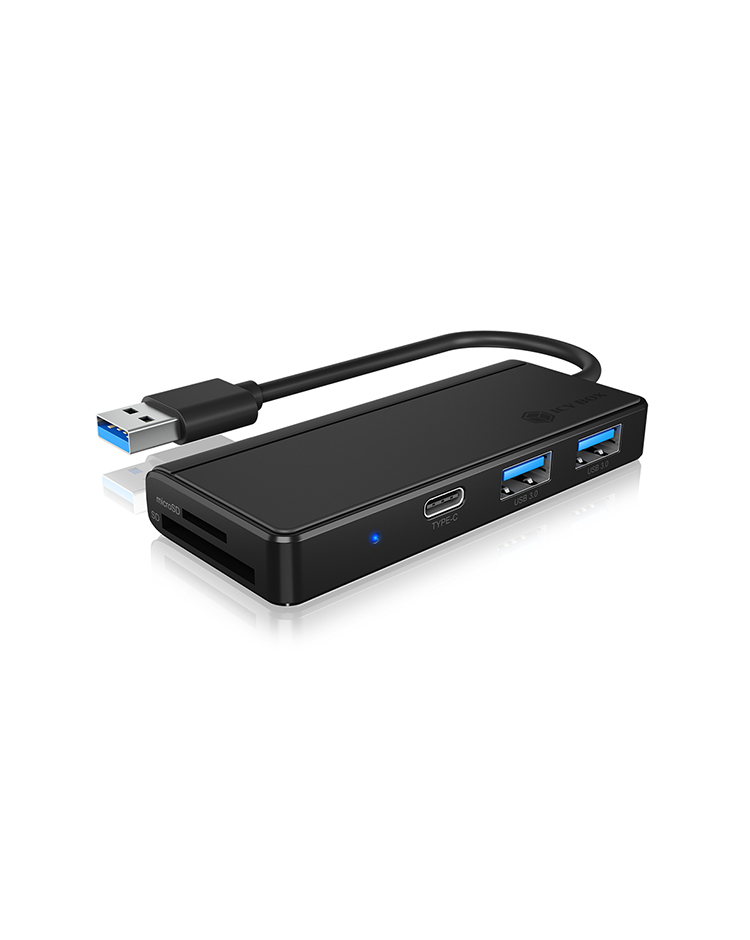 Image of ICY BOX IB-HUB1423CR-U3 USB 3.2 Gen 1 (3.1 Gen 1) Type-A 5000...