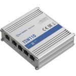 Teltonika | TSW110 | 5 Port Industrial L2 Unmanaged Gigabit Switch, non-PoE, Plug-N-Play