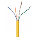 Gembird CAT5e UTP LAN cable (CCA), solid, 1000 ft, yellow