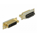 DeLOCK 65884 wire connector DVI 24+5 Black, Gold