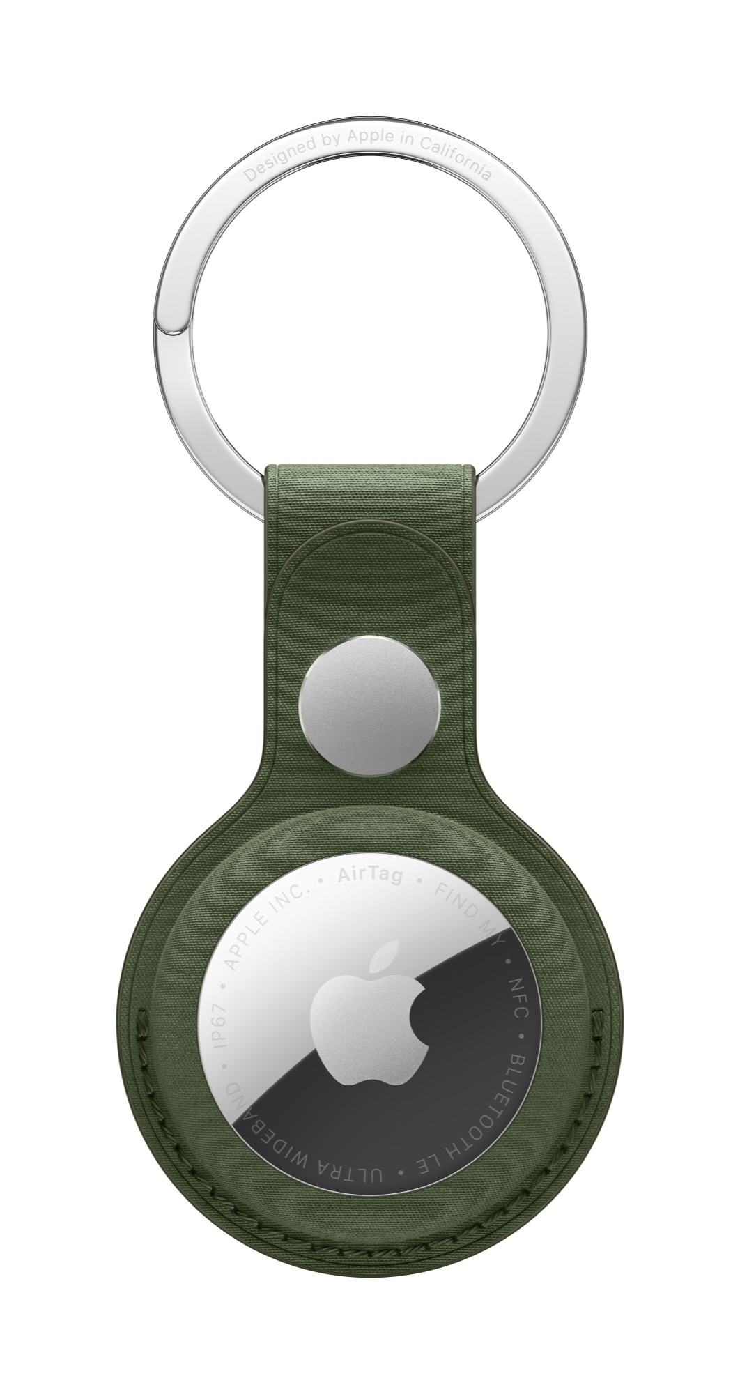 Apple AirTag FineWoven Key Ring - Moss