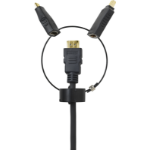 Vivolink PROADRING2 video cable adapter HDMI Type A (Standard) Mini-HDMI + Micro-HDMI Black