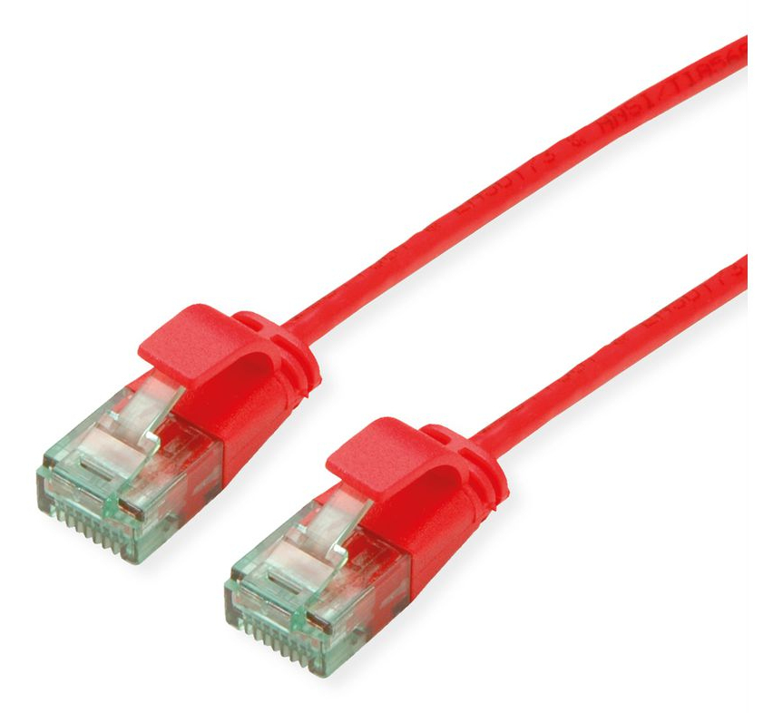 ROLINE Recycled Material 21.45.3413 networking cable Red 1 m Cat6a U/U