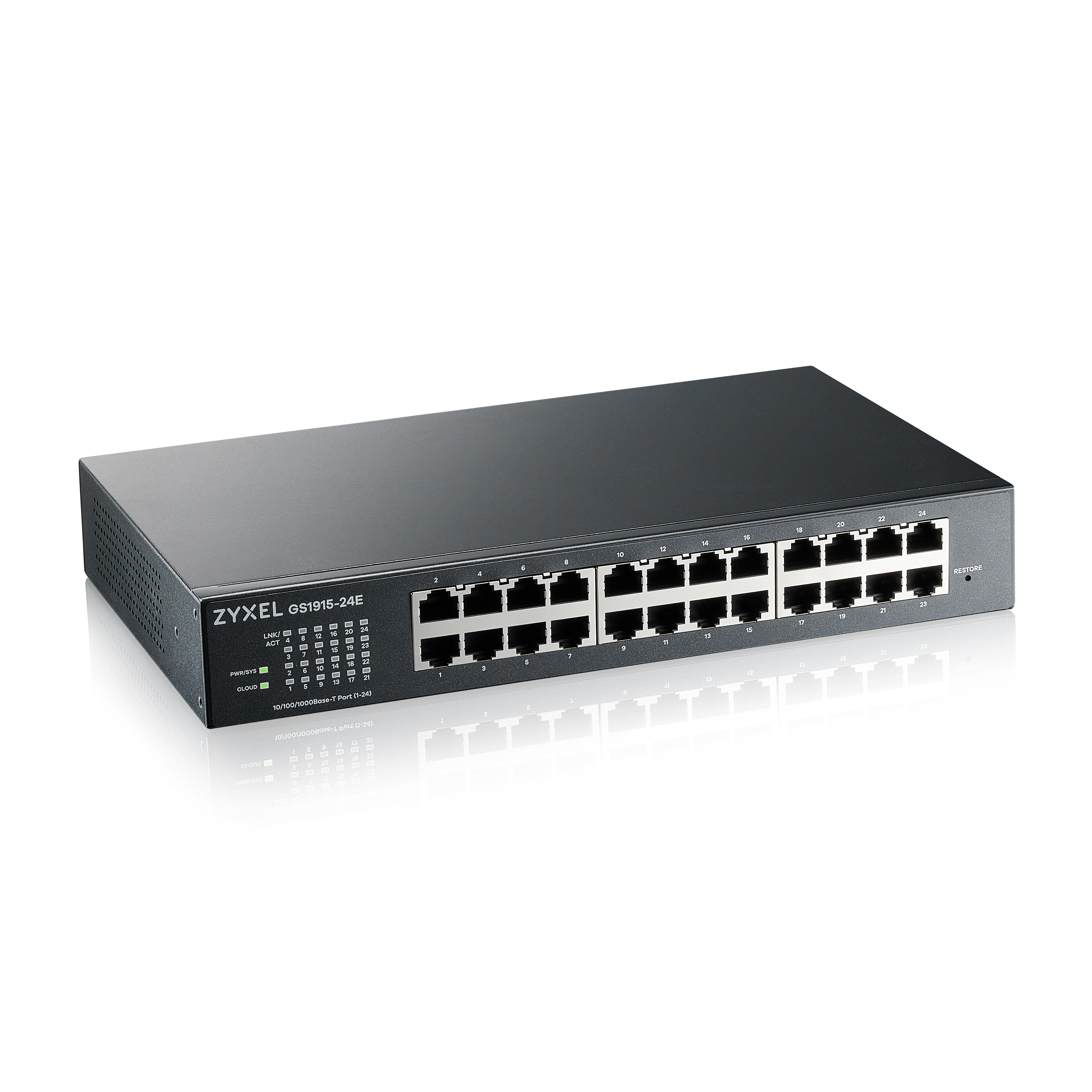 Image of Zyxel GS1915-24E Managed L2 Gigabit Ethernet (10/100/1000) 1U Black