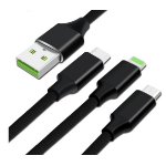 JLC Y64 Multiport Cable – 2.2M USB (Male) to 1 x Micro USB, 1 x Lightning & 1 x Type C