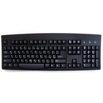 Accuratus KYBAC260-USBBLKARHY; Arabic language- 105 key- USB & PS2- full size keyboard in black. .