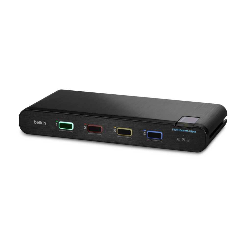 Image of Belkin F1DN104KVM-UNN4 KVM switch Black