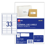 Avery 938200 printer label White Self-adhesive printer label