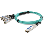 AddOn Networks ADD-QCISAR-AOC1M InfiniBand/fibre optic cable 1 m QSFP+ 4xSFP+ Aqua colour
