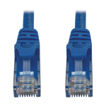 Tripp Lite N261-002-BL Cat6a 10G Snagless Molded UTP Ethernet Cable (RJ45 M/M), PoE, Blue, 2 ft. (0.6 m)