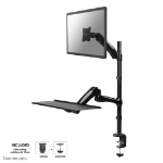 Neomounts FPMA-D500KEYB monitor mount and stand 68.6 cm (27") Black Table