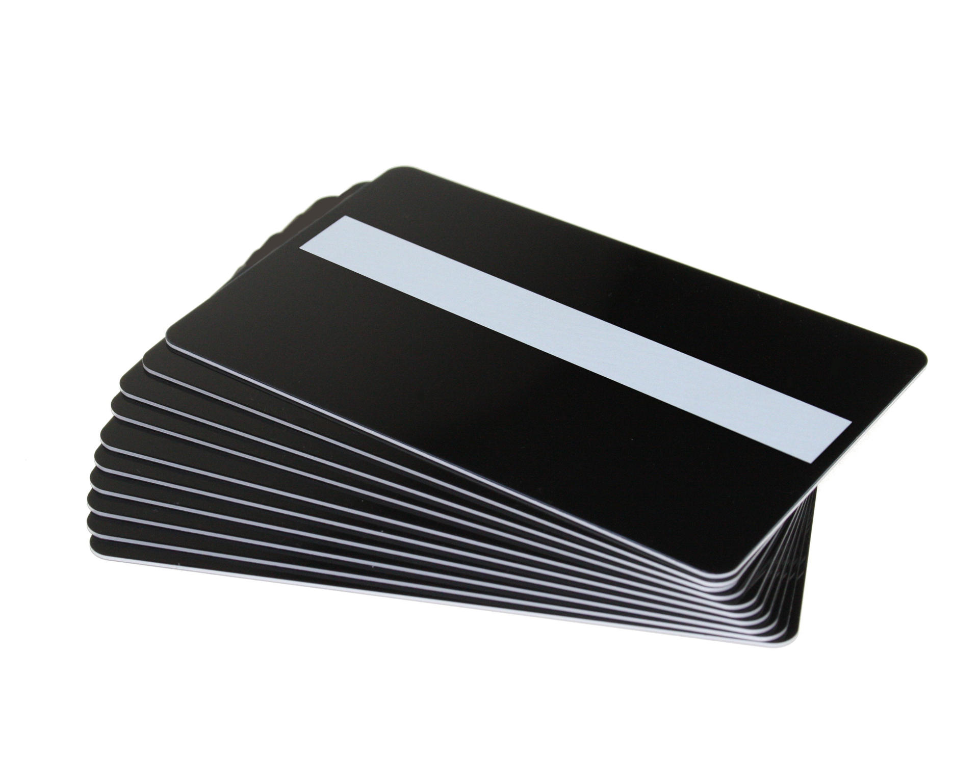 Image of Digital ID Black Matte 760 Micron Plastic Cards with Signature...