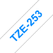 Brother TZE-253 cinta para impresora de etiquetas Azul sobre blanco