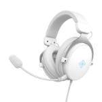 Deltaco Gaming GAM-190-W hoofdtelefoon/headset Bedraad Hoofdband Gamen Wit