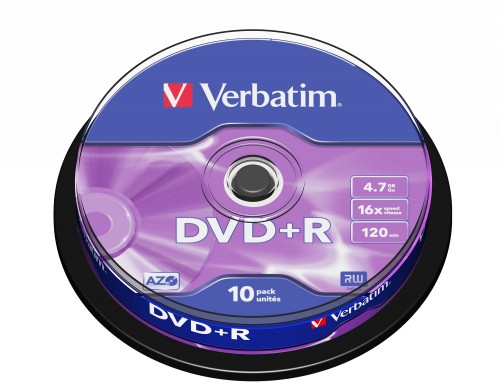 Verbatim DVD+R Matt Silver 4.7 GB 10 pc(s)