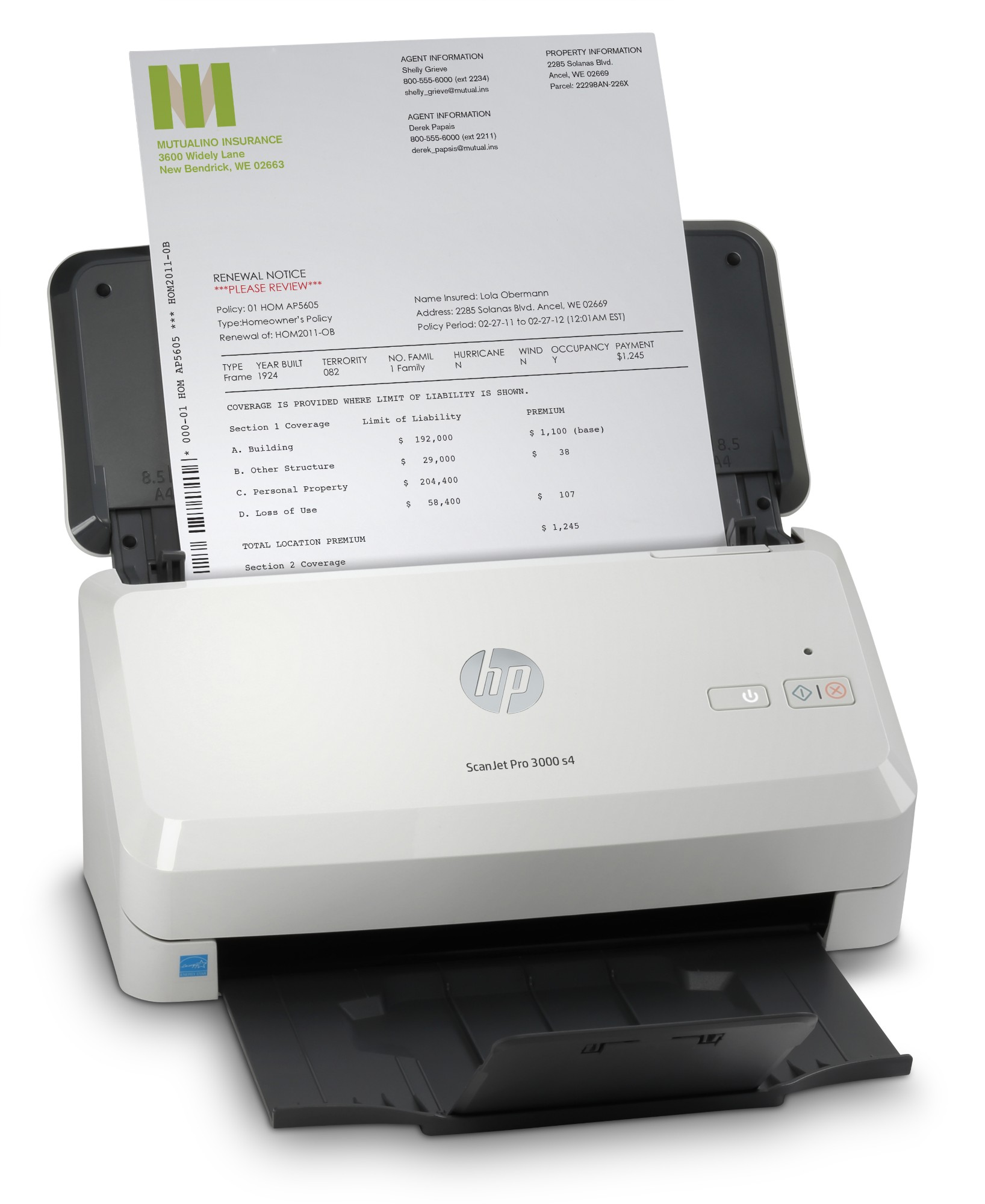 HP ScanJet Pro 3000 s4 Sheet-feed Scanner