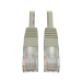 Tripp Lite N002-020-GY Cat5e 350 MHz Molded (UTP) Ethernet Cable (RJ45 M/M), PoE - Gray, 20 ft. (6.09 m)