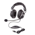 Ergoguys 3068MUSB headphones/headset Wired Head-band Gaming Black