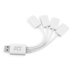 ACT USB hub 4 poorts USB-A, flexibel