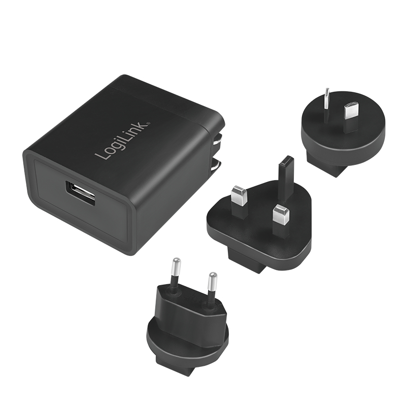 Image of LogiLink USB socket travel adapter for 2.1A Fast Charging, 10.5W