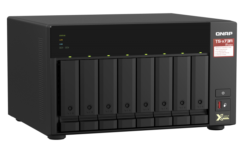 QNAP TS-873A-8G NAS/storage server Tower Ethernet LAN Black V1500B