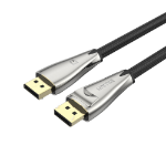 UNITEK C1606BNI DisplayPort cable 1 m Black, Silver