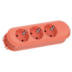 Bachmann 387.2703 power extension 1.5 m 3 AC outlet(s) Indoor Red