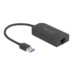DeLOCK 66045 tussenstuk voor kabels USB 5 Gbps Type-A 2.5 Gigabit LAN RJ45 Zwart