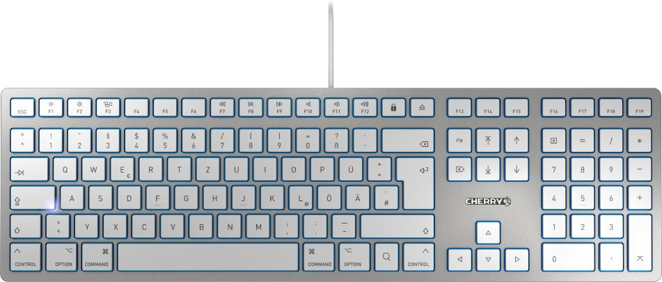 JK-1610DE-1 CHERRY KC 6000 SLIM FOR MAC - Tastatur - USB