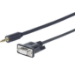 Vivolink PROMJDSUB9-25 serial cable Black 25 m 3.5mm D-Sub (DB-9)