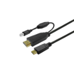 Vivolink PROUSBCHDMIUSBB7.5 USB cable 7.5 m USB 3.2 Gen 1 (3.1 Gen 1) USB C Black
