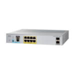 Cisco Catalyst 2960L-8PS-LL Network Switch, 8 Gigabit Ethernet PoE+ Ports, 67W PoE Budget, two 1 G SFP Uplink Ports, Fanless Operation, Enhanced Limited Lifetime Warranty (WS-C2960L-8PS-LL)