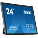 iiyama 24” multi-touch monitor with edge-to-edge glass, anti fingerprint coating , integrated webcam and a flexible stand