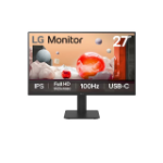 LG 27' IPS Full HD monitor with USB-C, 1920x1080, 100Hz, 5ms, 65W PD, IPS, 3-side borderless, tilt/height stand