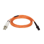 Tripp Lite N314-02M fiber optic cable 78.7" (2 m) MT-RJ 2x LC OFNR Beige, Black, Orange