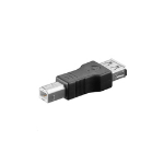 Microconnect USB A/USB B M-F Black