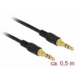 DeLOCK 85545 audio cable 0.5 m 3.5mm Black