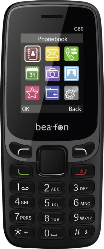 EU Product - C80 - 2G, Classic Line, Feature Phone, schwarz, Dual SIM thumbnail